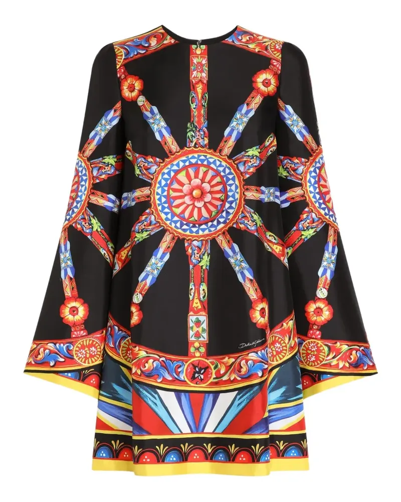 Dolce & Gabbana Kleid mit Print - Schwarz Schwarz