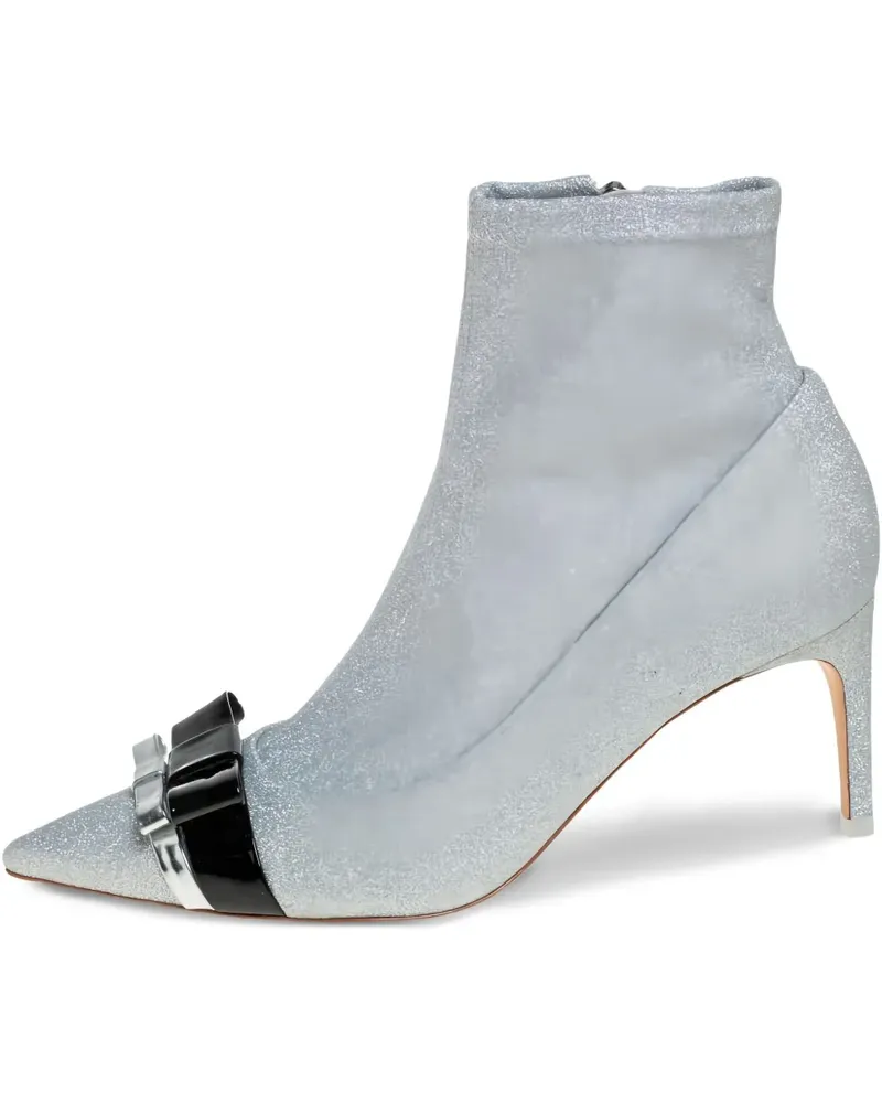 Sophia Webster Pre-owned Andie Stiefeletten im Glitter-Look 75mm - Silber Silber