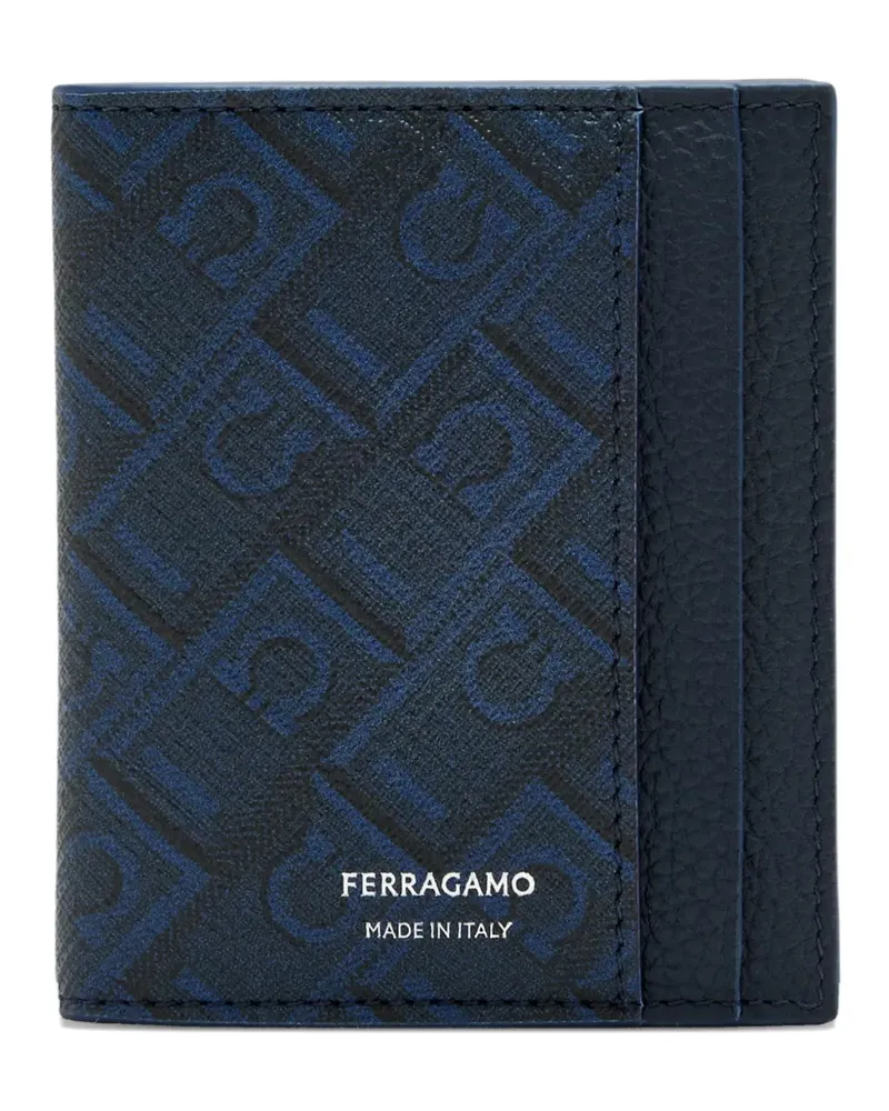 Ferragamo patterned cardholder - Blau Blau