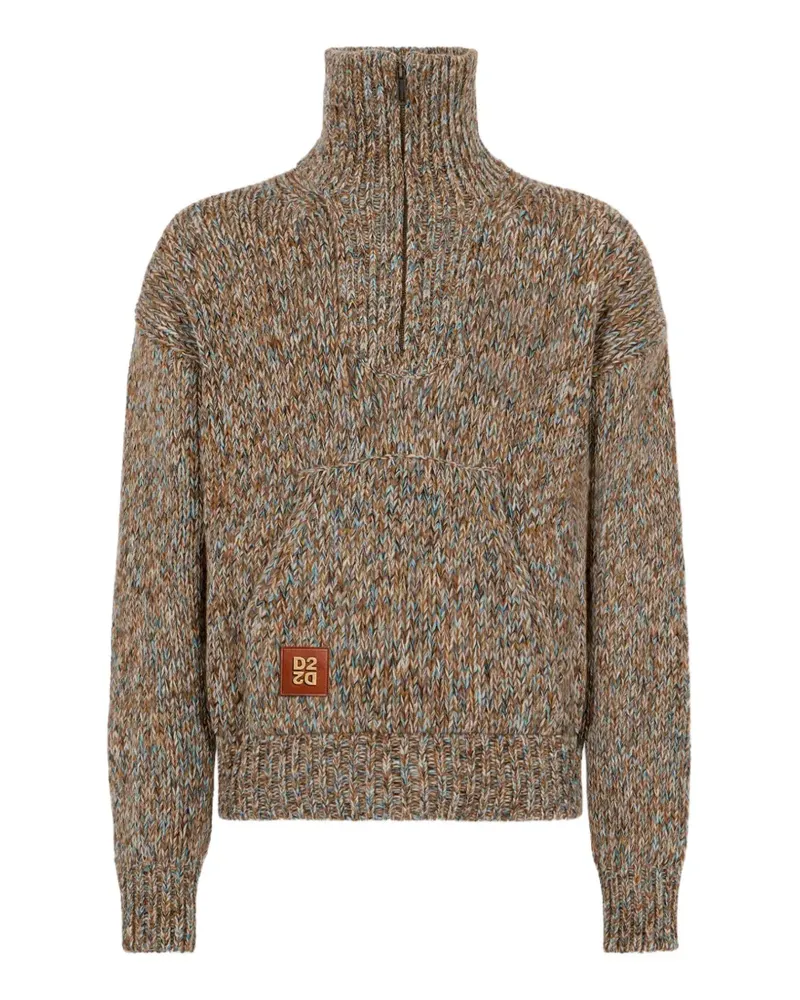 Dsquared2 D2 Cottage Mouliné Pullover - Braun Braun