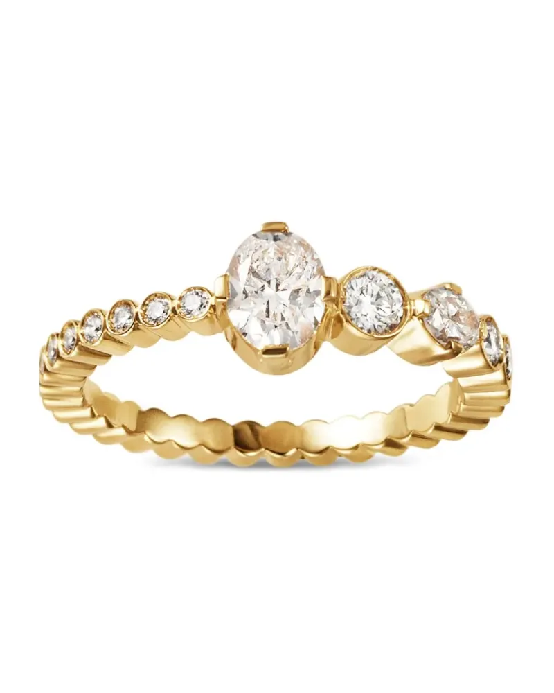 Sophie Bille Brahe 18kt Ensemble de Sky Gelbgoldring mit Diamant Gold