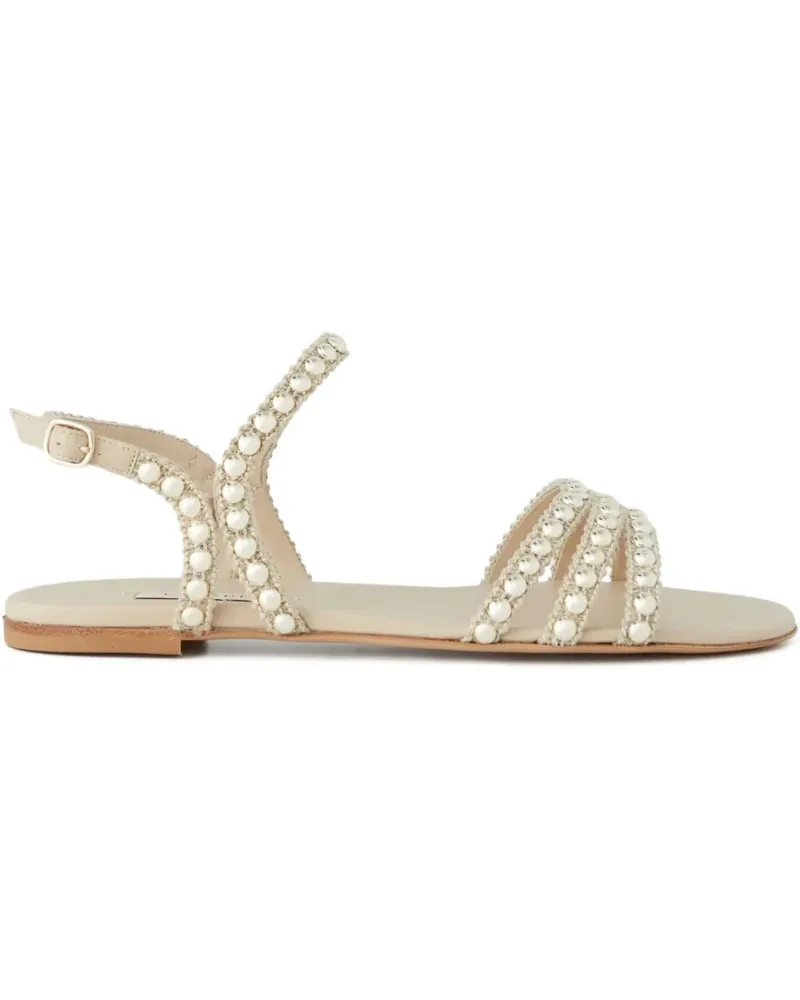 Casadei embellished strappy sandals - Nude Nude