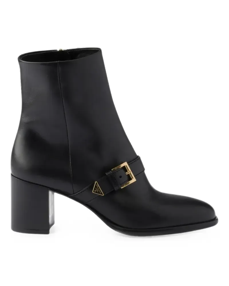 Prada leather booties - Schwarz Schwarz