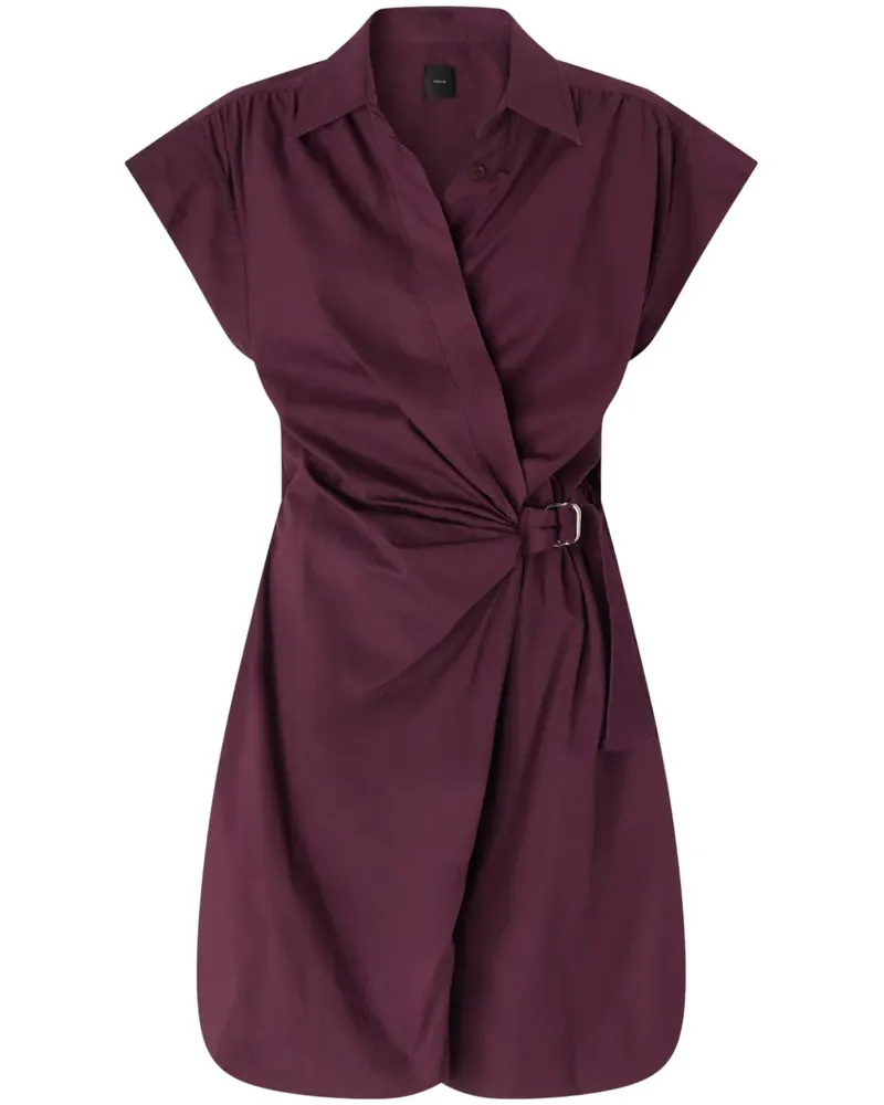 Pinko Minikleid mit Raffungen - Rot Rot