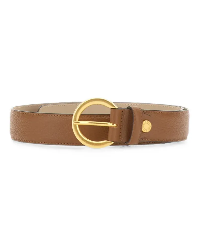 Gianni Chiarini logo-engraved leather belt - Braun Braun