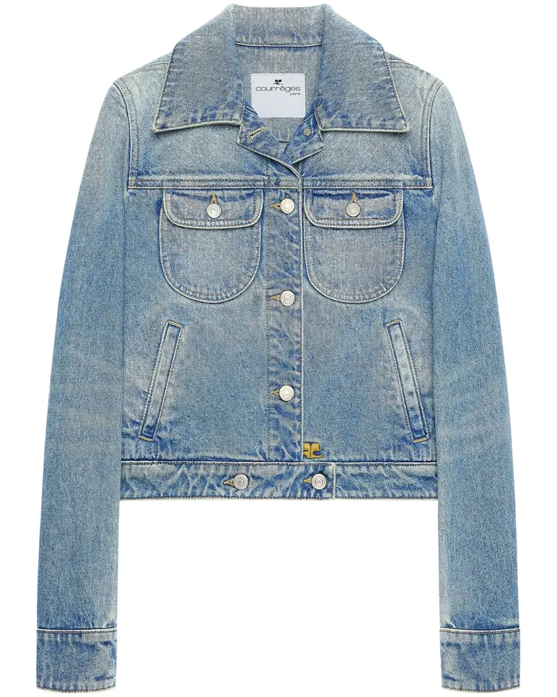 Courrèges Klassische Jeansjacke - Blau Blau