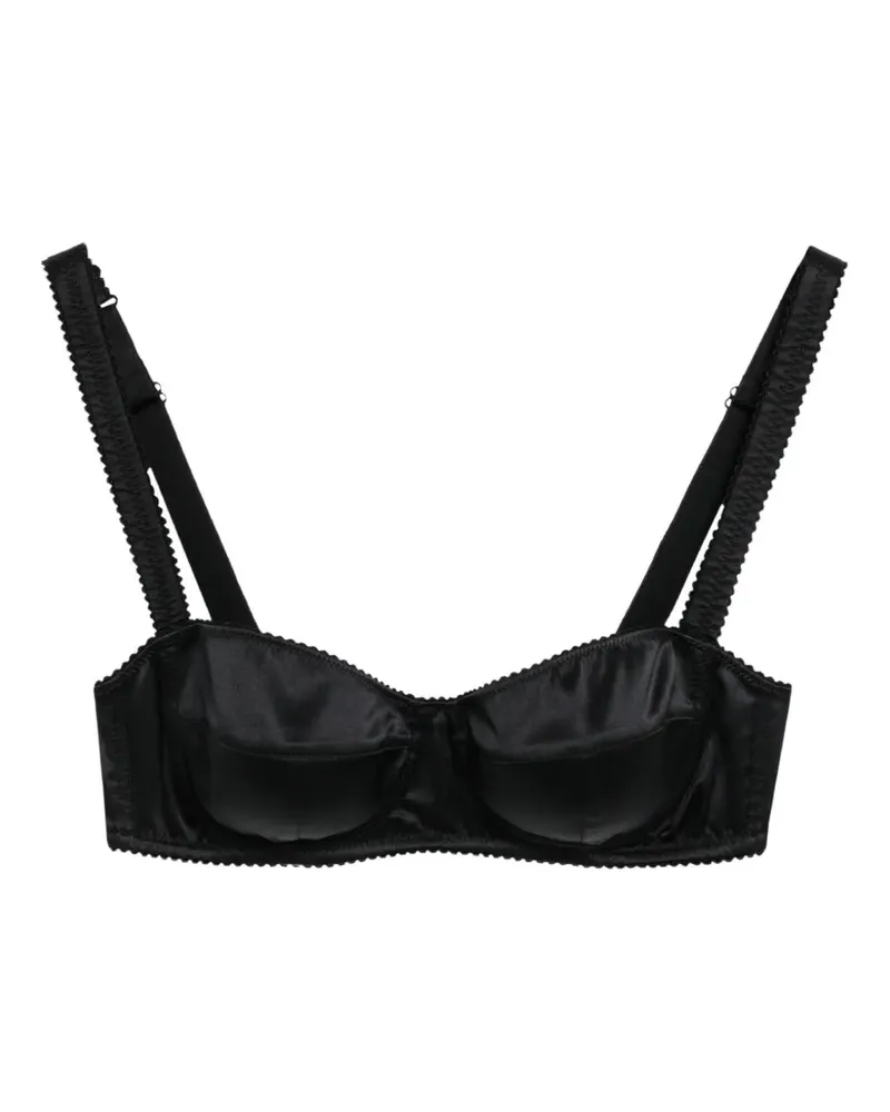 Dolce & Gabbana Balconette-BH aus Satin - Schwarz Schwarz