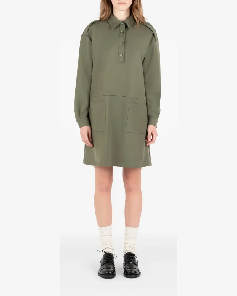Société Anonyme Army DS Hemdkleid mit Taschendetail - Grün Grün