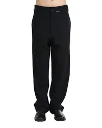 Marni mending-logo straight-leg trousers Schwarz