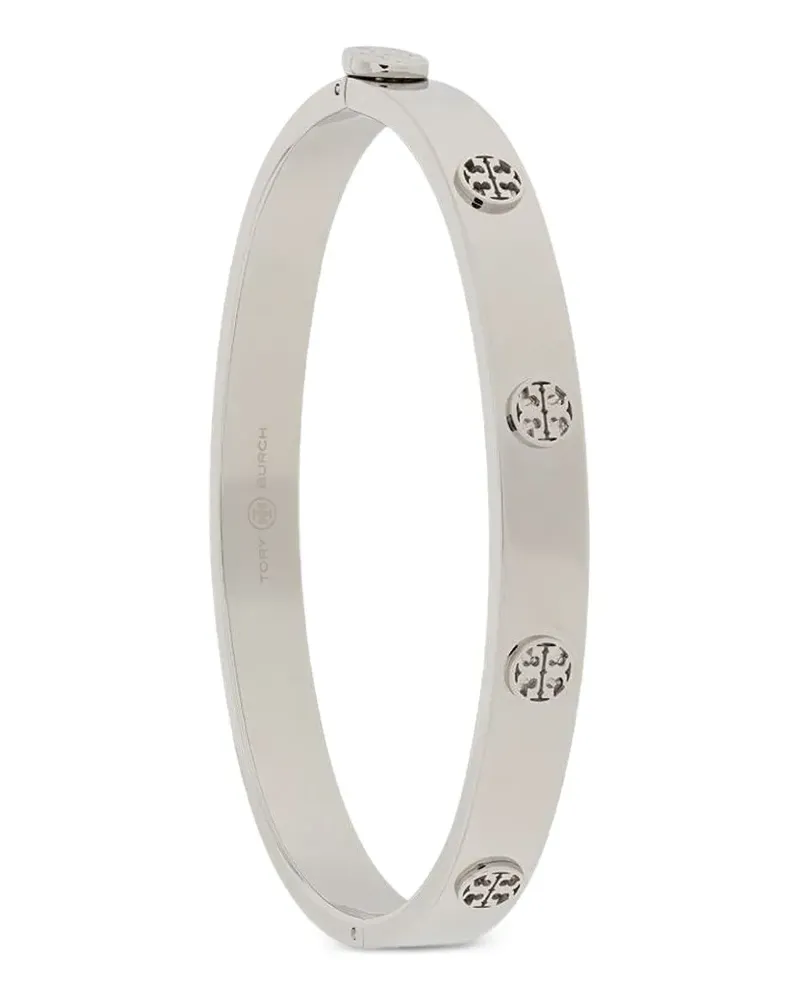 Tory Burch Armband mit Logo-Prägung - Silber Silber