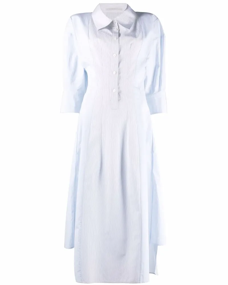 Stella McCartney Schmales Hemdkleid - Blau Blau