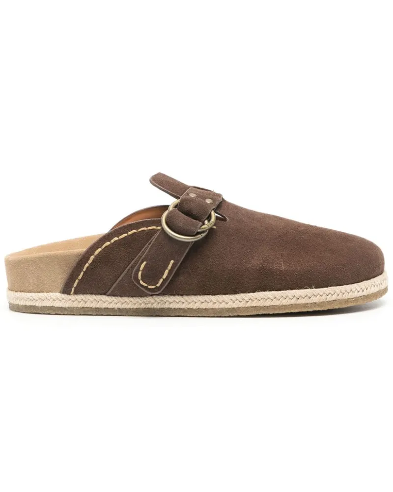 Ralph Lauren Turbach Slipper aus Wildleder - Braun Braun