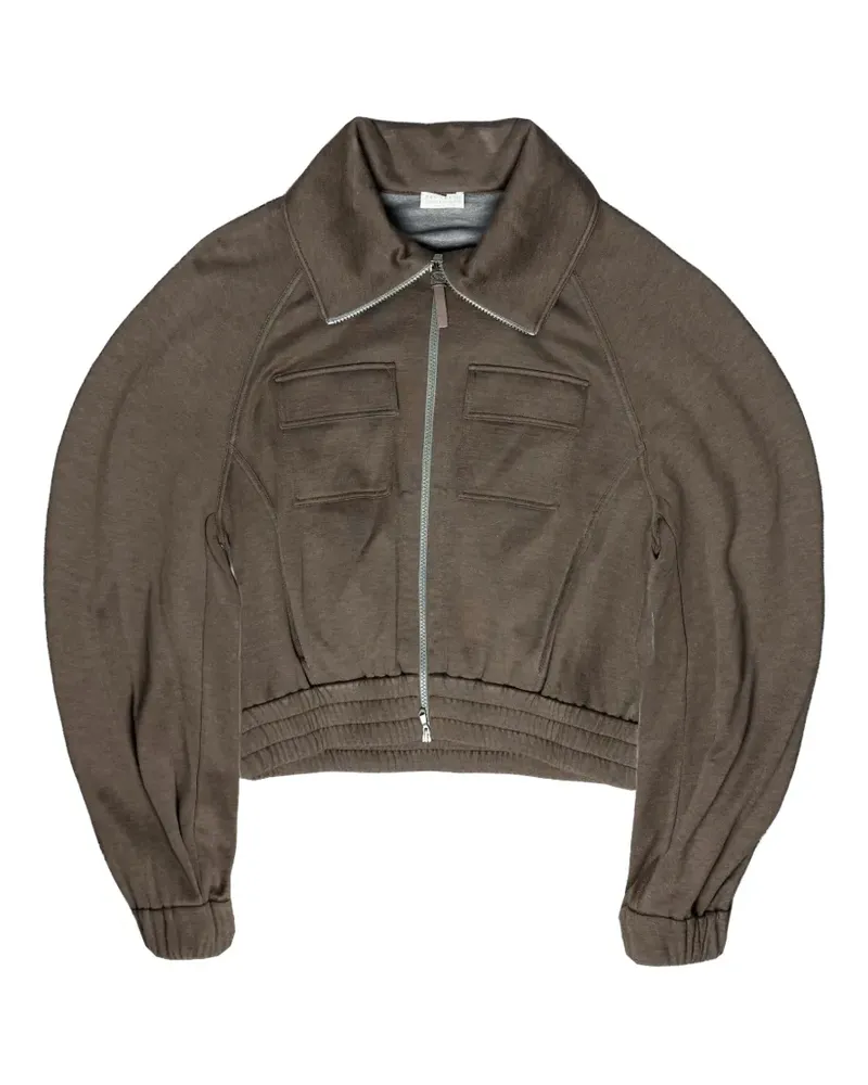 Brunello Cucinelli hooded zip-up jacket - Braun Braun