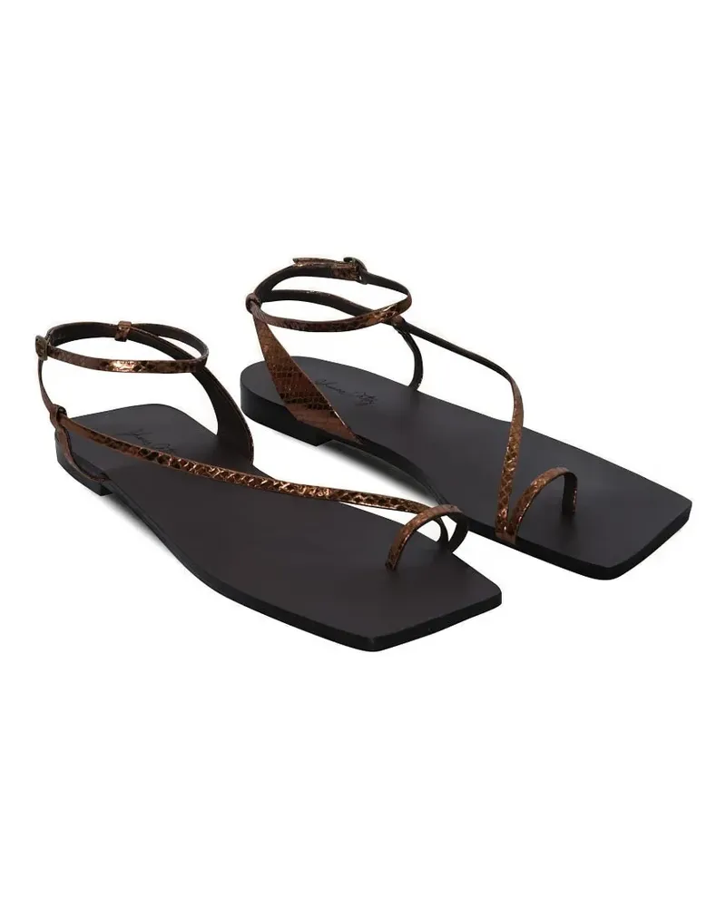 Johanna Ortiz Flamenco Echoes leather sandals - Braun Braun