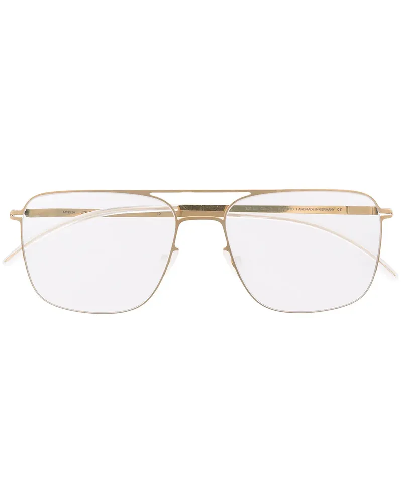 Mykita Brille mit eckigem Gestell - Gold Gold