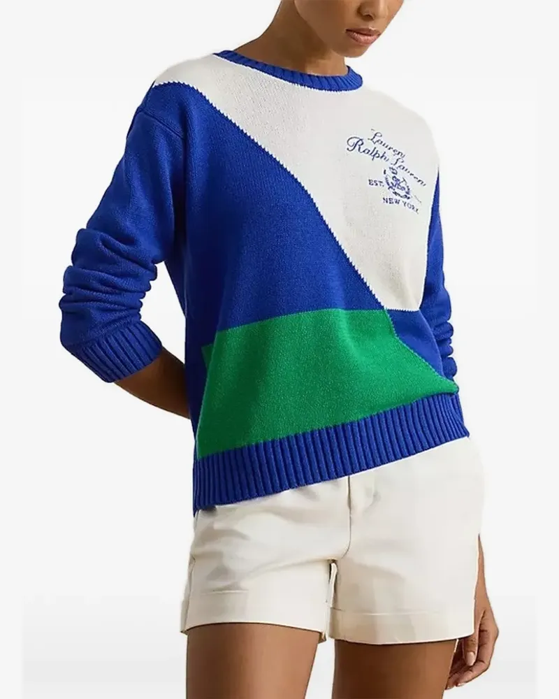 Ralph Lauren colour-block logo sweater - Blau Blau
