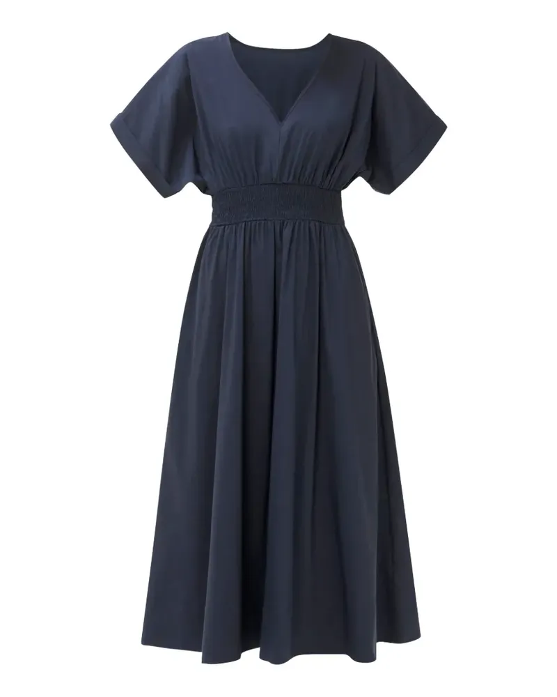 Sweaty Betty Sloane Midikleid mit V-Ausschnitt - Blau Blau