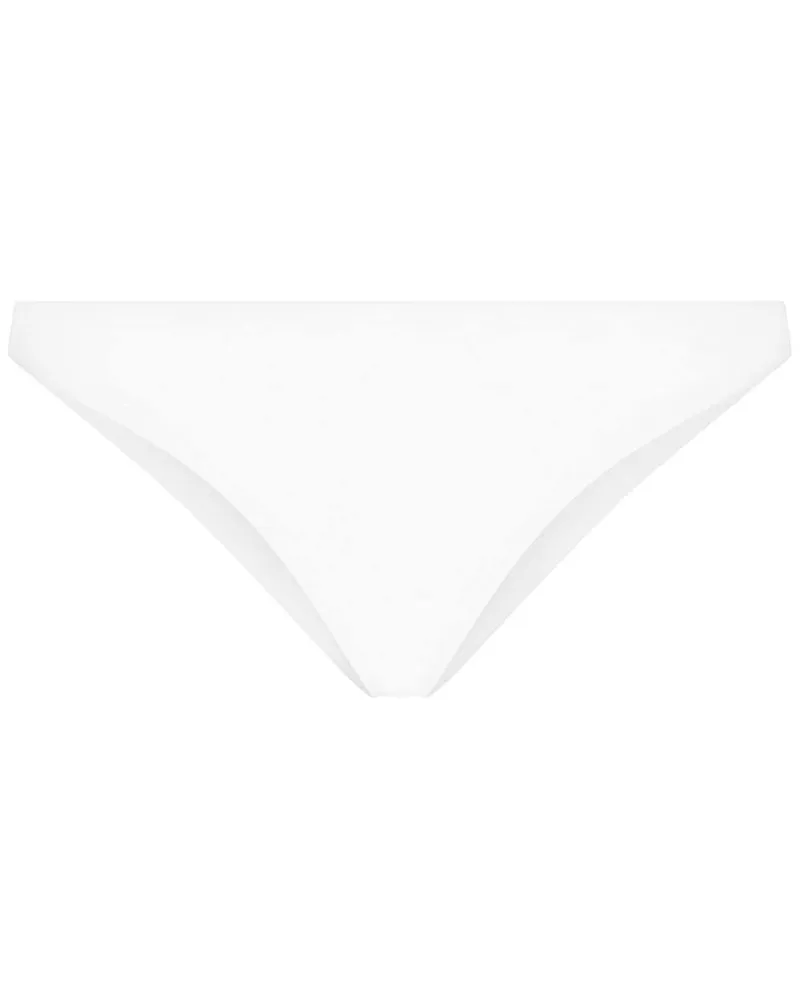 Dolce & Gabbana Bikinihöschen mit DG-Logo - Weiß Weiß