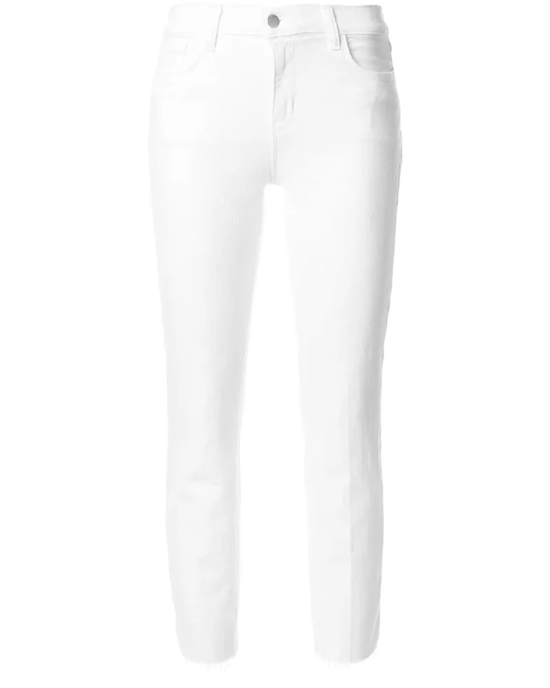 L'Agence cropped jeans Weiß