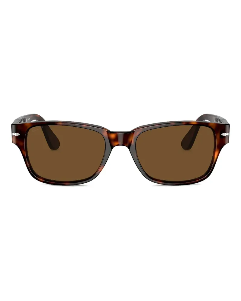 Persol Sonnenbrille mit eckigem Gestell - Braun Braun