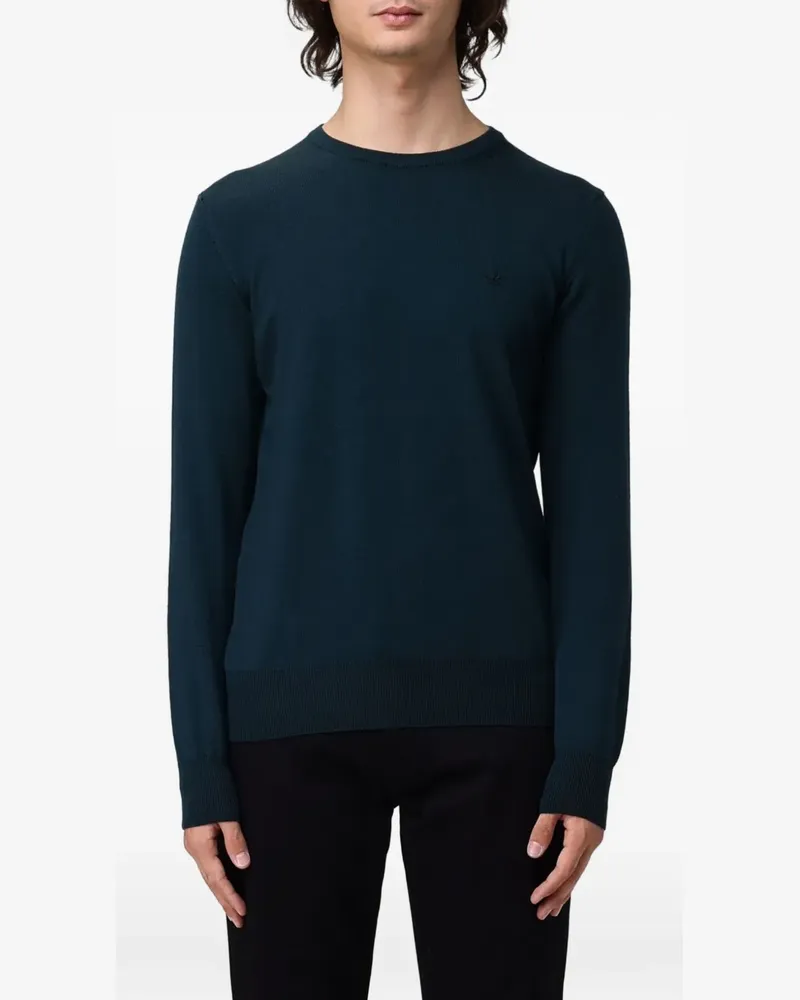 Brooksfield crew-neck wool sweater - Blau Blau