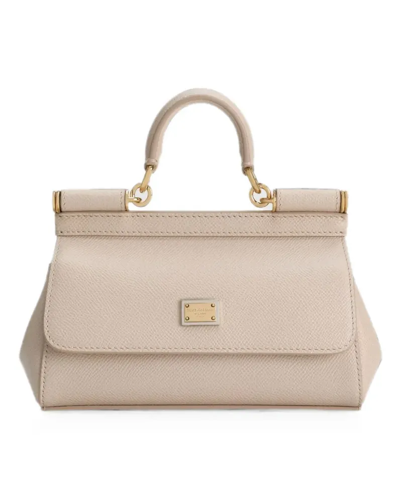 Dolce & Gabbana Kleine Sicily Handtasche - Nude Nude