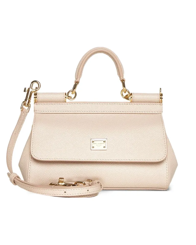 Dolce & Gabbana Kleine Sicily Handtasche - Nude Nude
