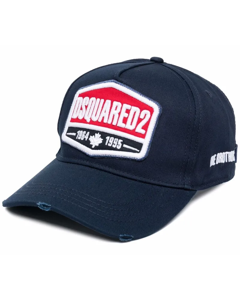 Dsquared2 Baseballkappe mit Logo-Stickerei Blau