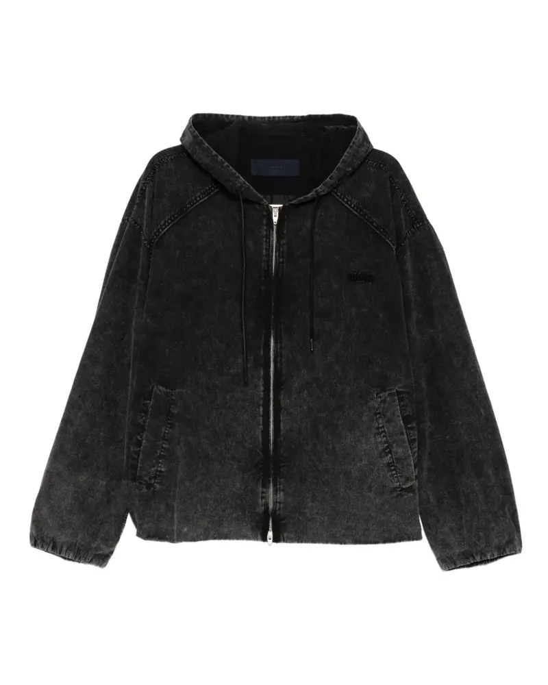 JUUN.J hooded zip jacket - Schwarz Schwarz