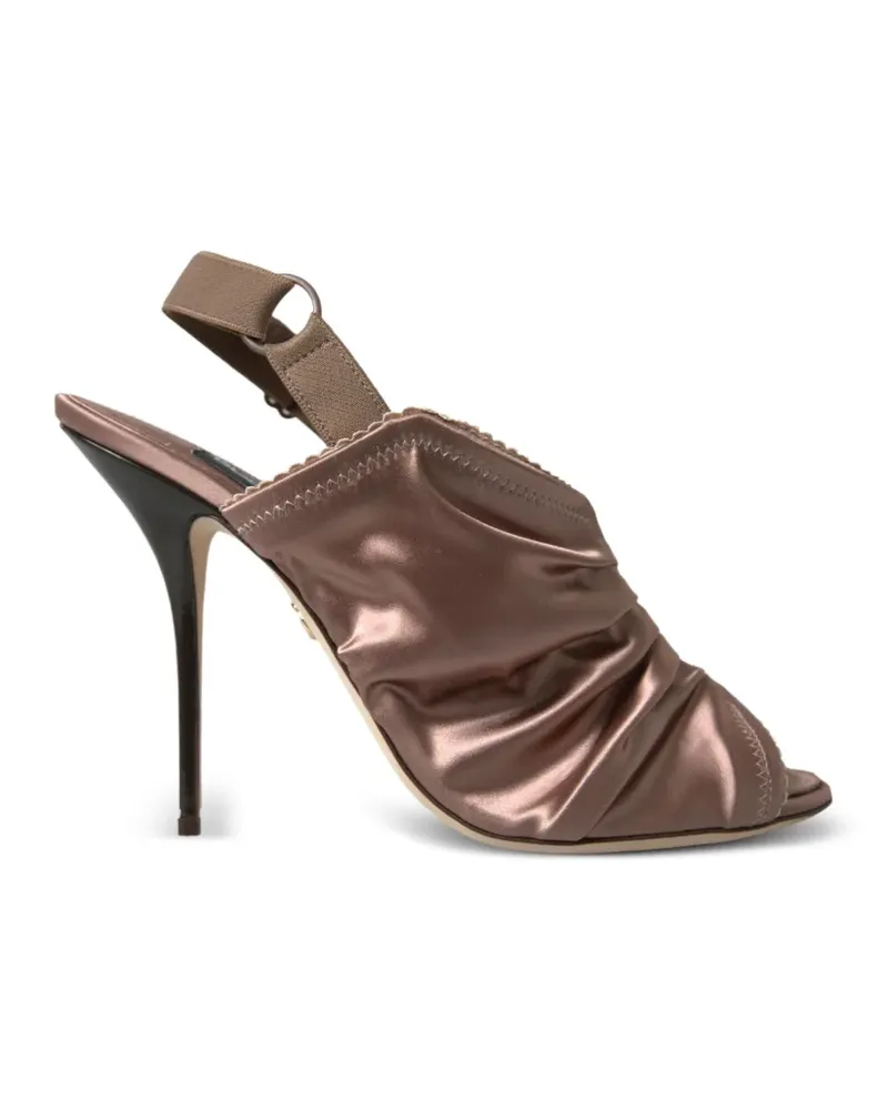 Dolce & Gabbana Geraffte Pumps im Corsage-Style - Nude Nude