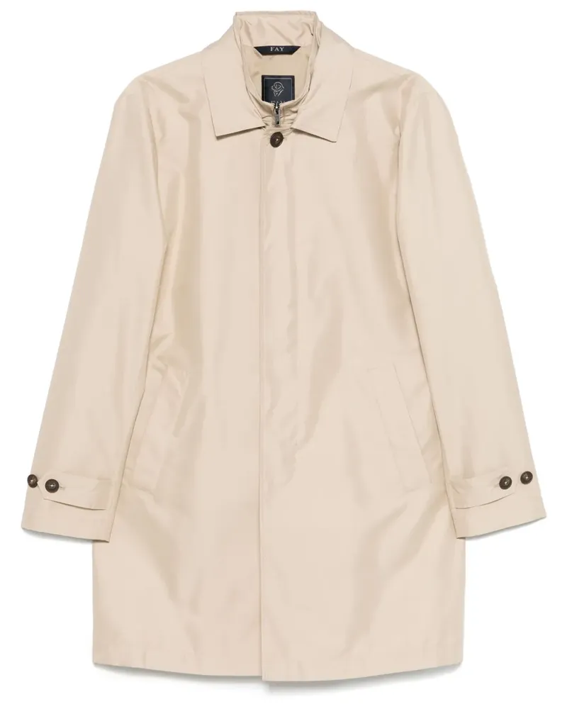 Fay Mantel im Layering-Look - Braun Braun