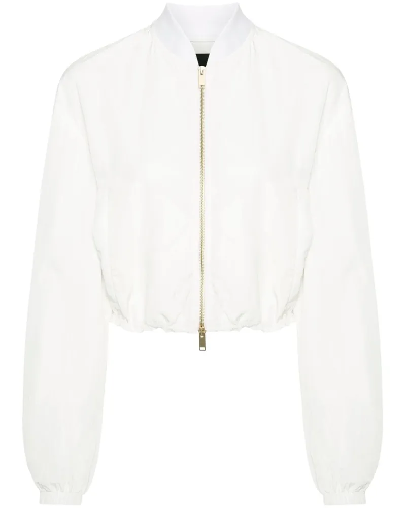 Fabiana Filippi Bomberjacke im Cropped-Design - Weiß Weiß