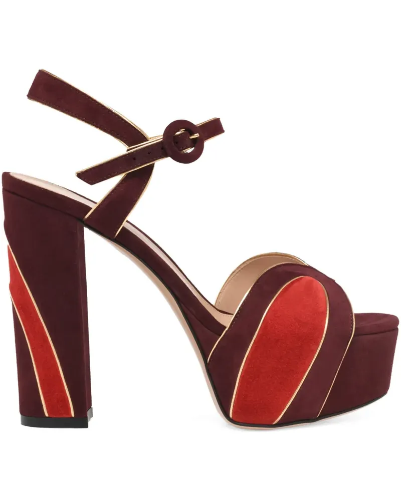 Gianvito Rossi Tamara Sandalen mit Plateau 125mm - Braun Braun