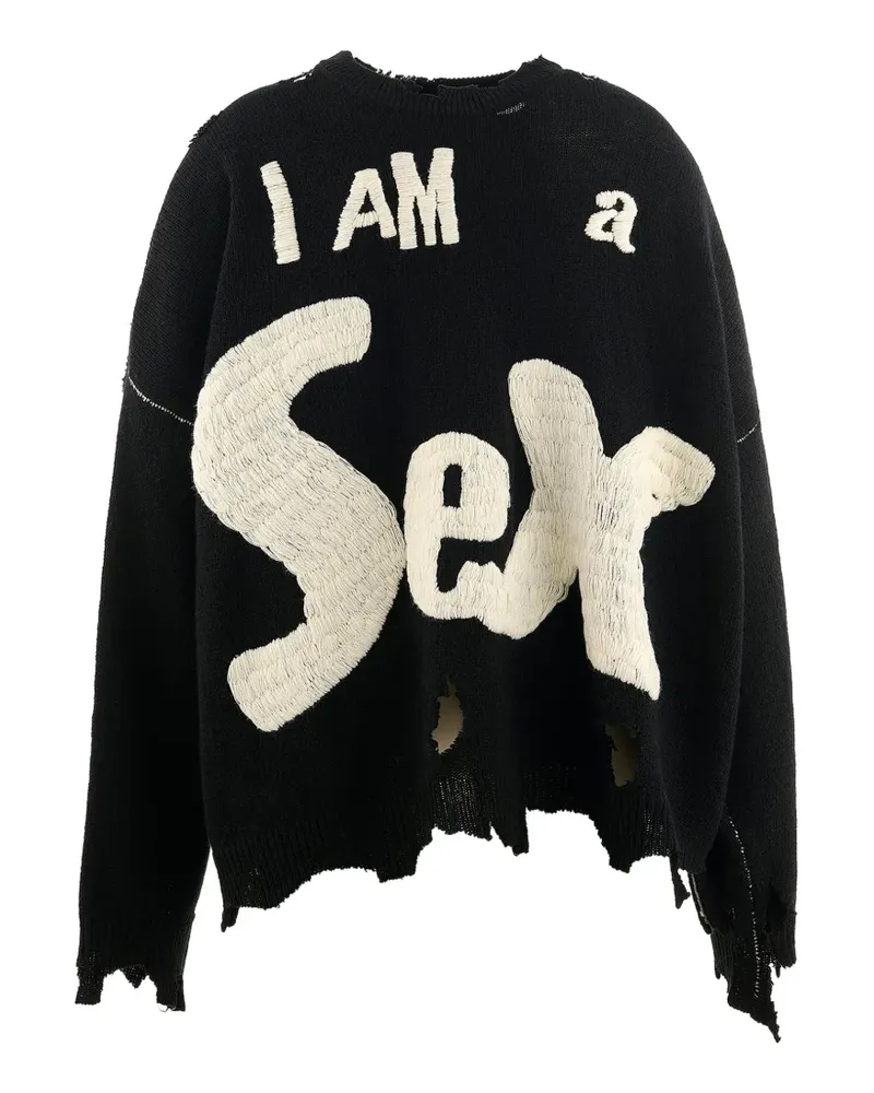 SAINT MXXXXXX Sex Pistols Pullover im Distressed-Look - Schwarz Schwarz