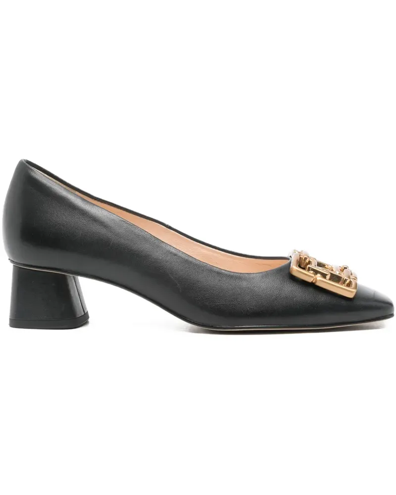 Högl Juliette Pumps mit Kettenschnalle - Schwarz Schwarz