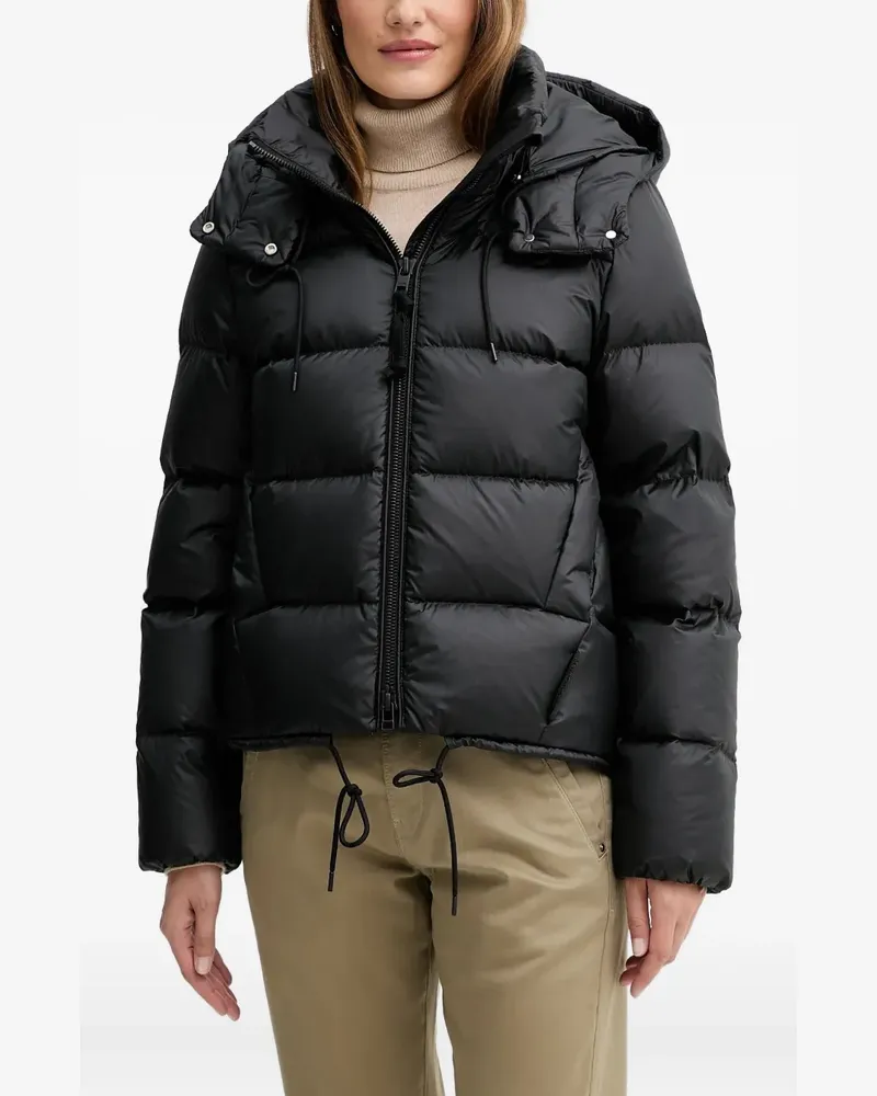 Marc O'Polo hooded-quilted jacket - Schwarz Schwarz