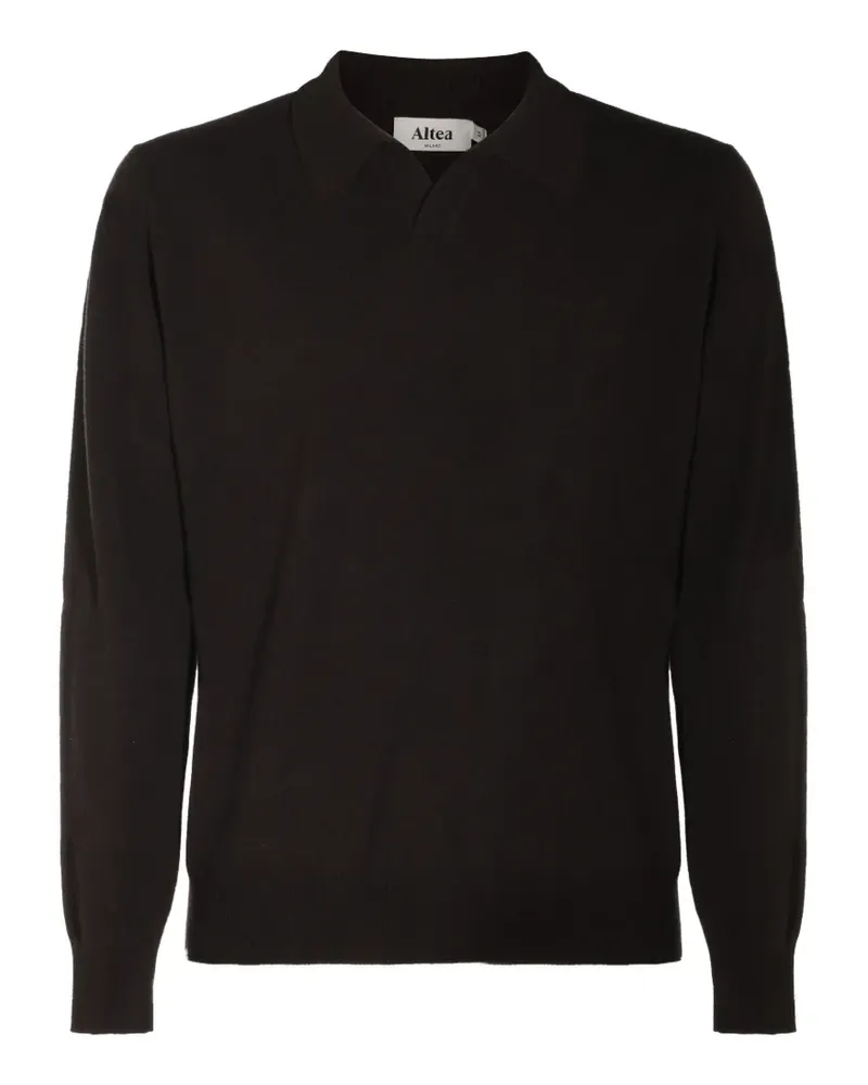 Altea polo-collar top - Braun Braun