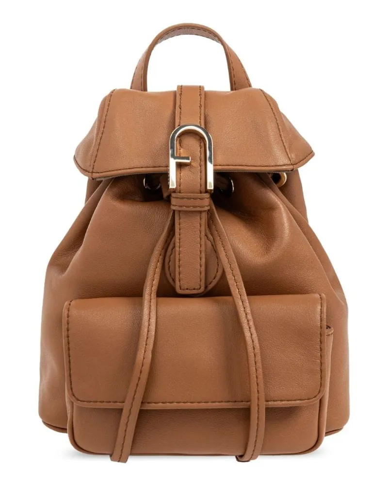 Furla Mini Flow Rucksack Braun