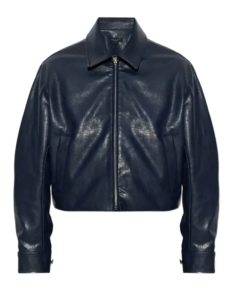 Rag & Bone Jacke mit Reißverschluss - Blau Blau