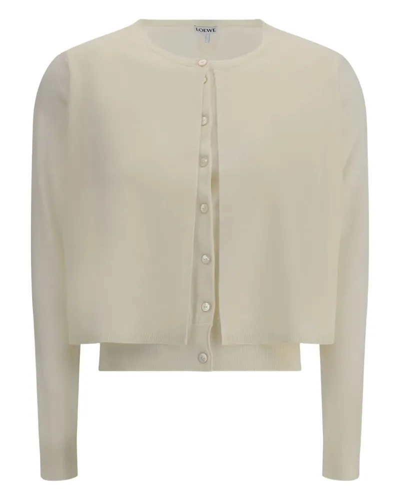 Loewe Cardigan aus Wolle - Nude Nude