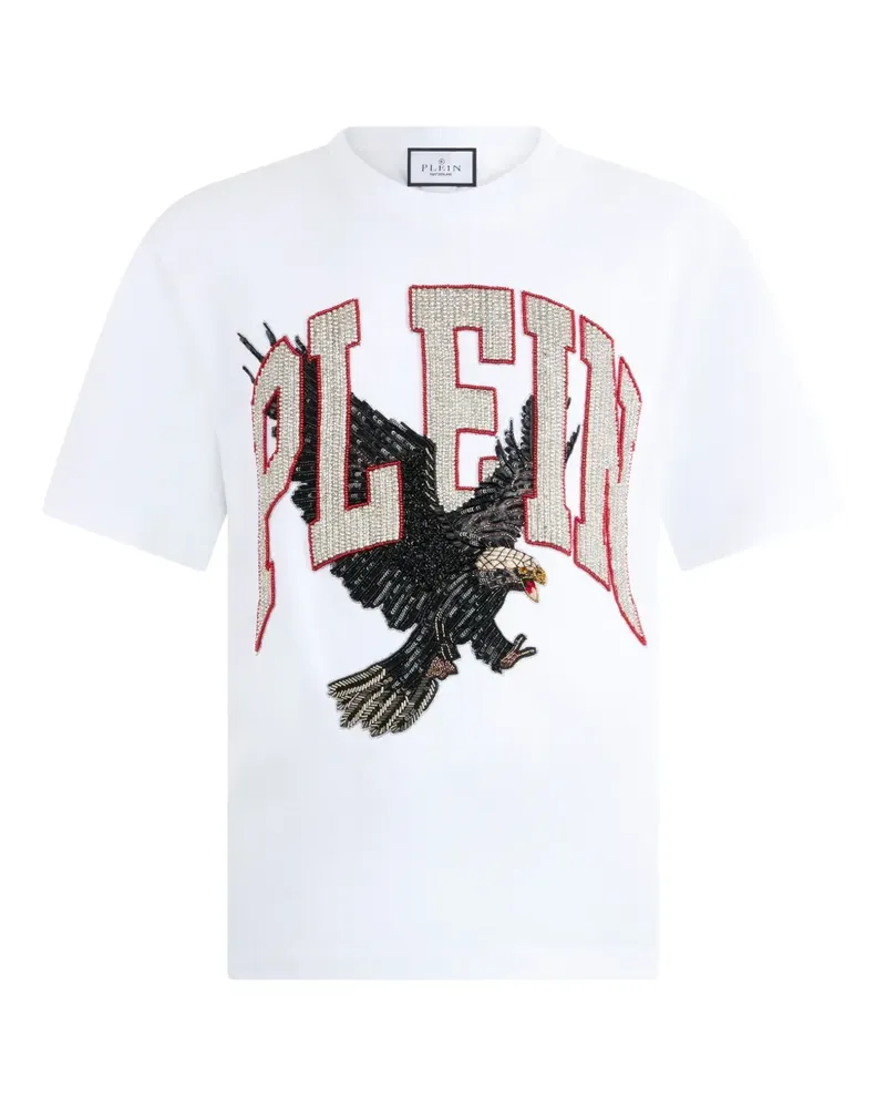 Philipp Plein T-Shirt mit Adler-Print - Weiß Weiß