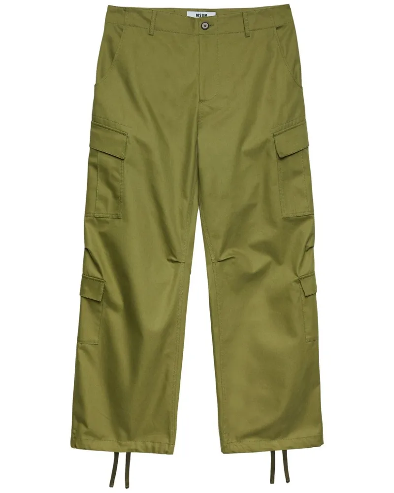 MSGM Cargohose mit Kordelzug - Grün Grün