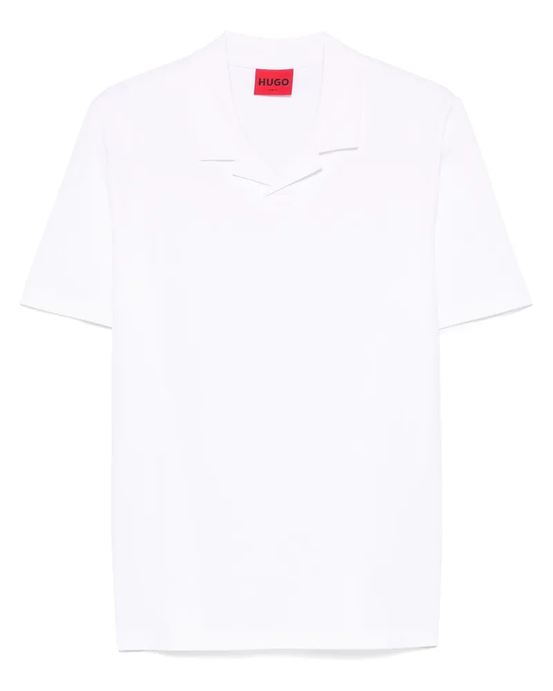 HUGO BOSS T-Shirt mit Reverskragen - Weiß Weiß