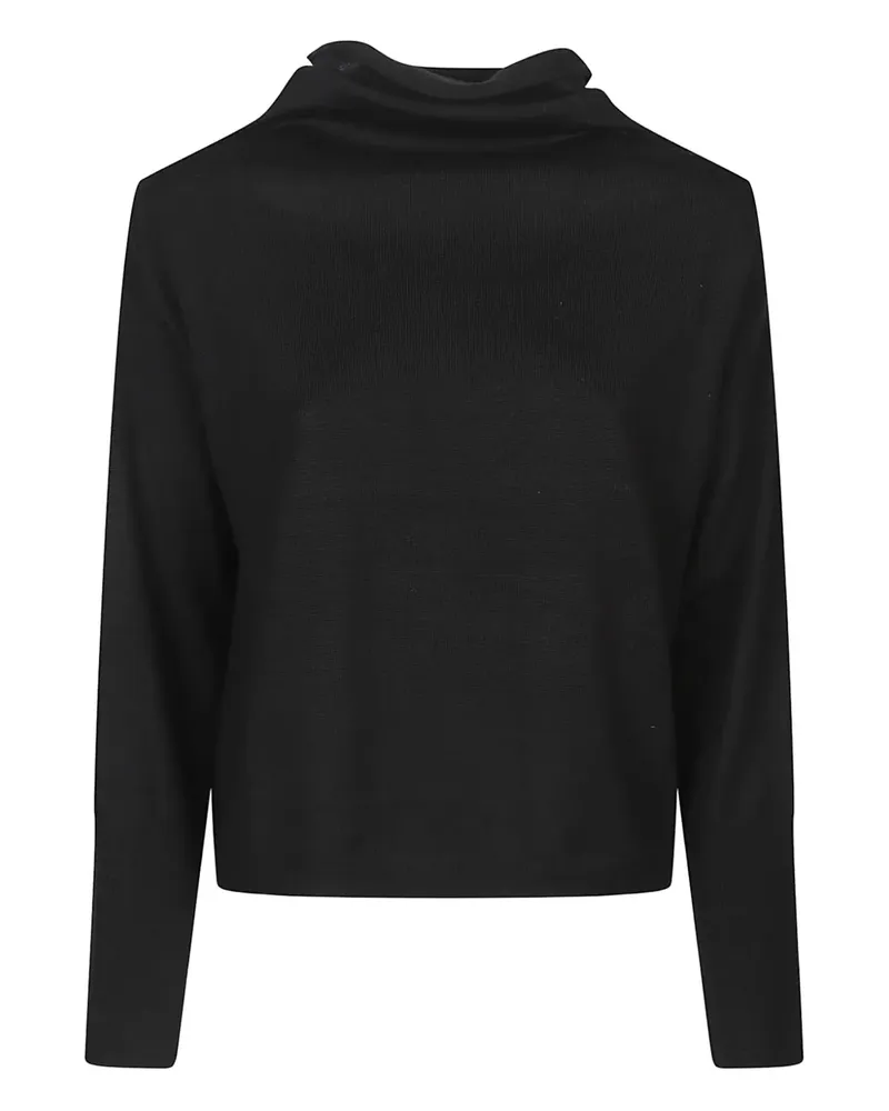 ARAGONA Pullover mit Neckholder-Ausschnitt - Schwarz Schwarz