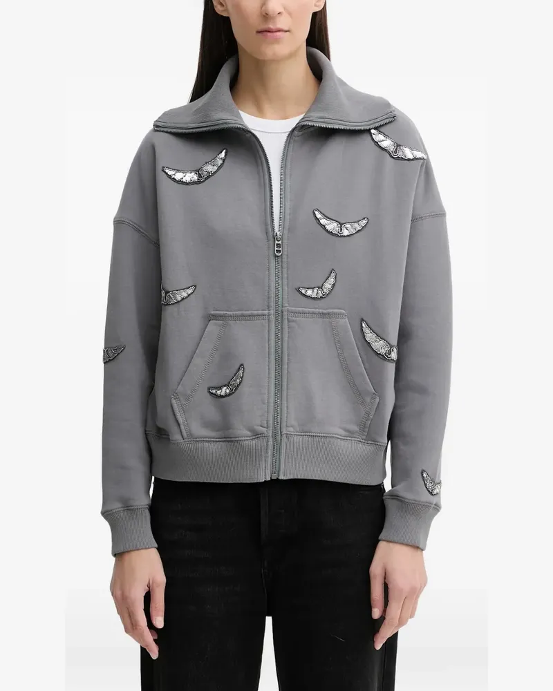 Zadig & Voltaire zip track jacket - Grau Grau
