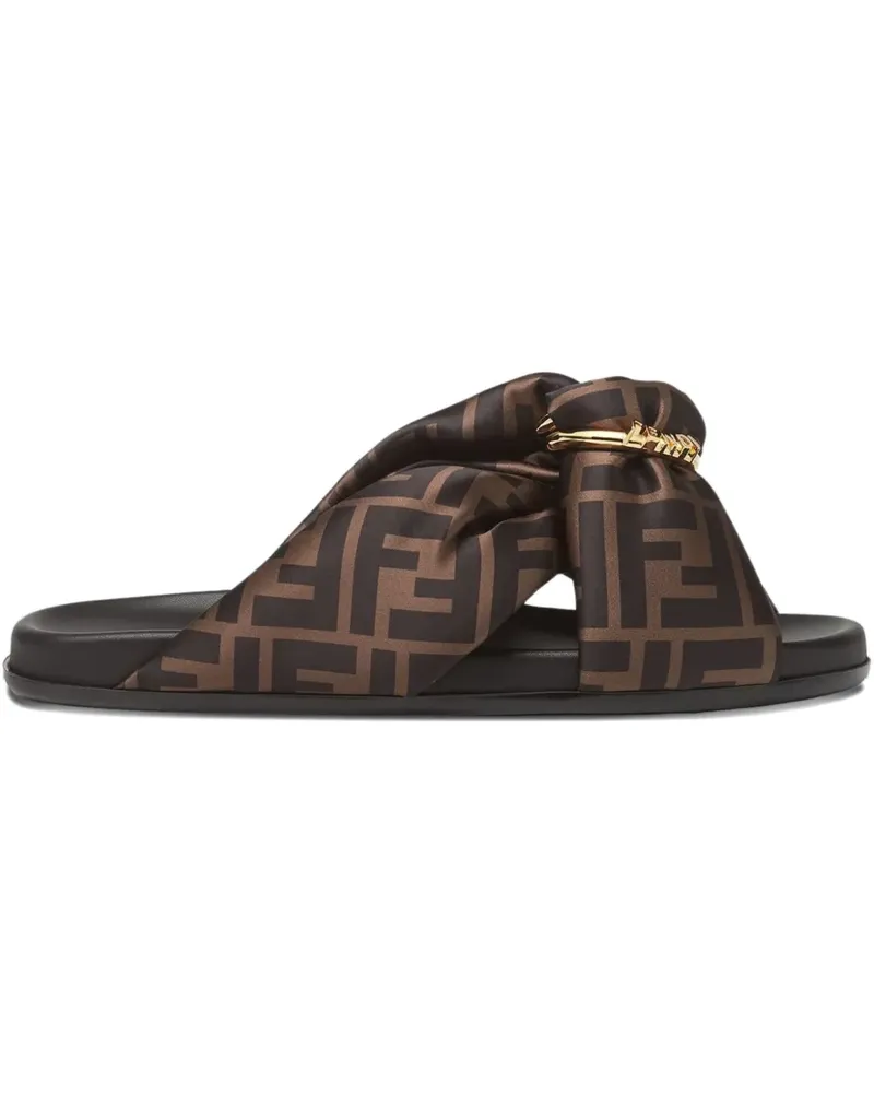 Fendi FF-motif sandals - Braun Braun