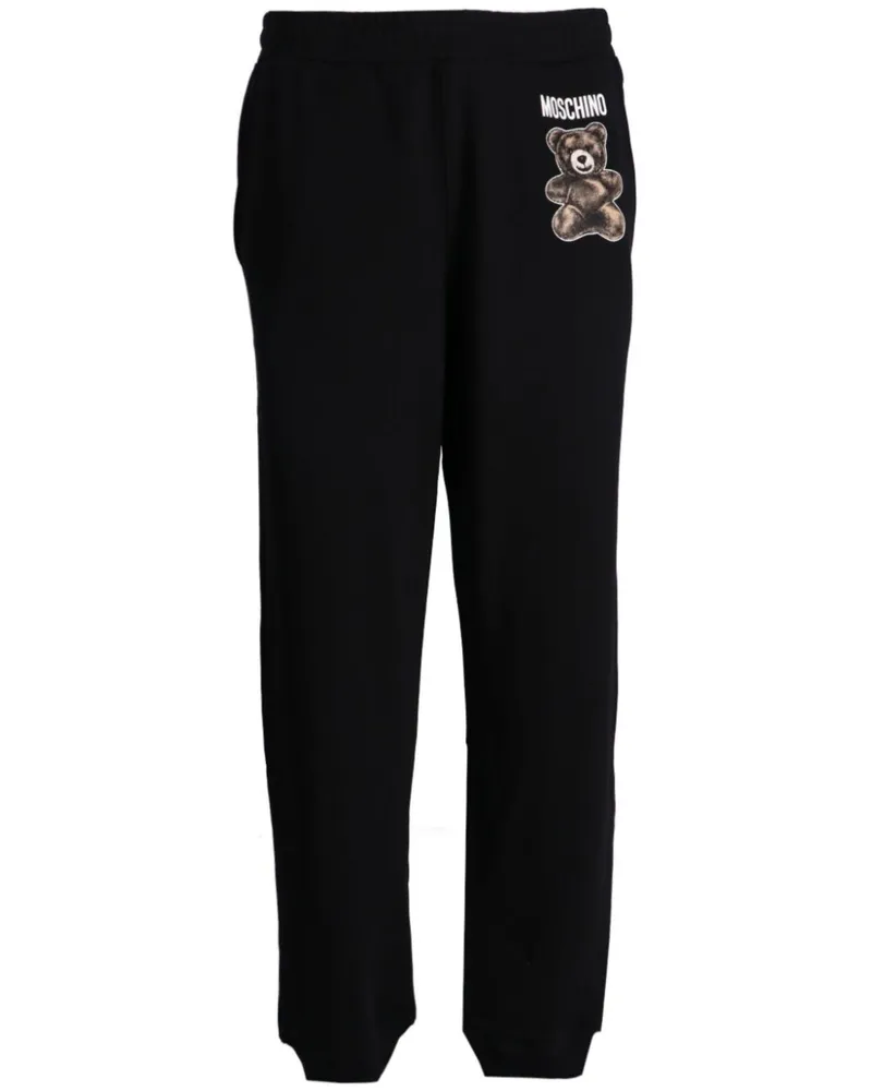 Moschino Jogginghose mit Teddy-Print - Schwarz Schwarz