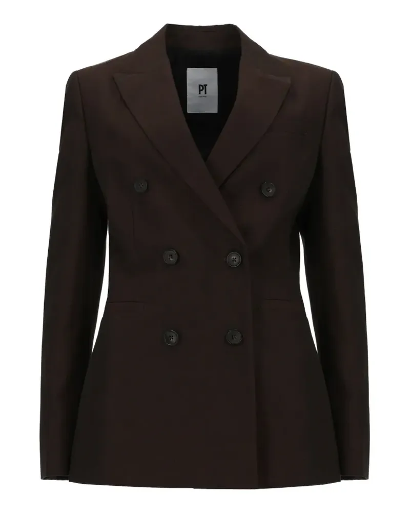 PT TORINO Romy double-breasted blazer - Braun Braun