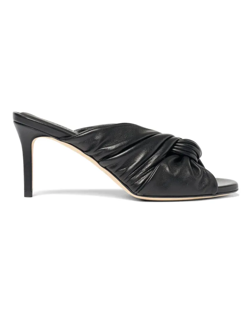 Scarosso 75mm Kiki mules - Schwarz Schwarz