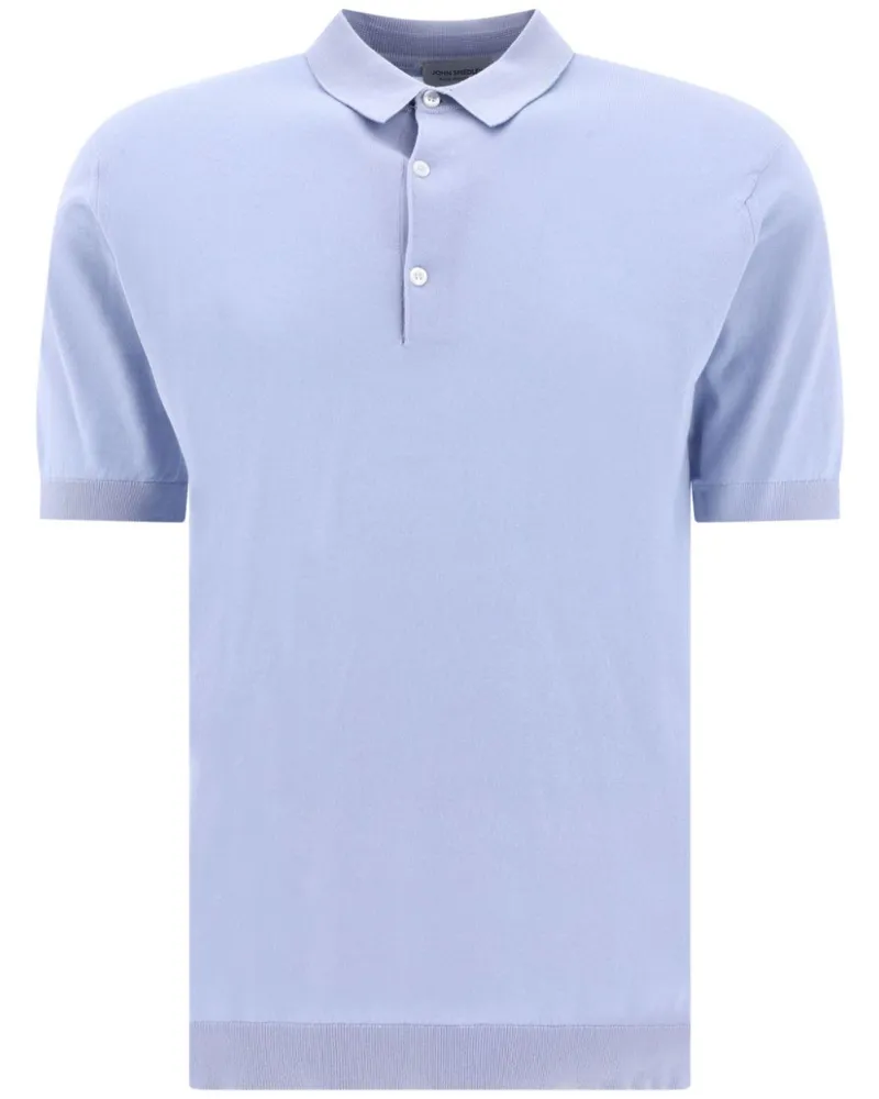 John Smedley Adrian' Poloshirt - Blau Blau